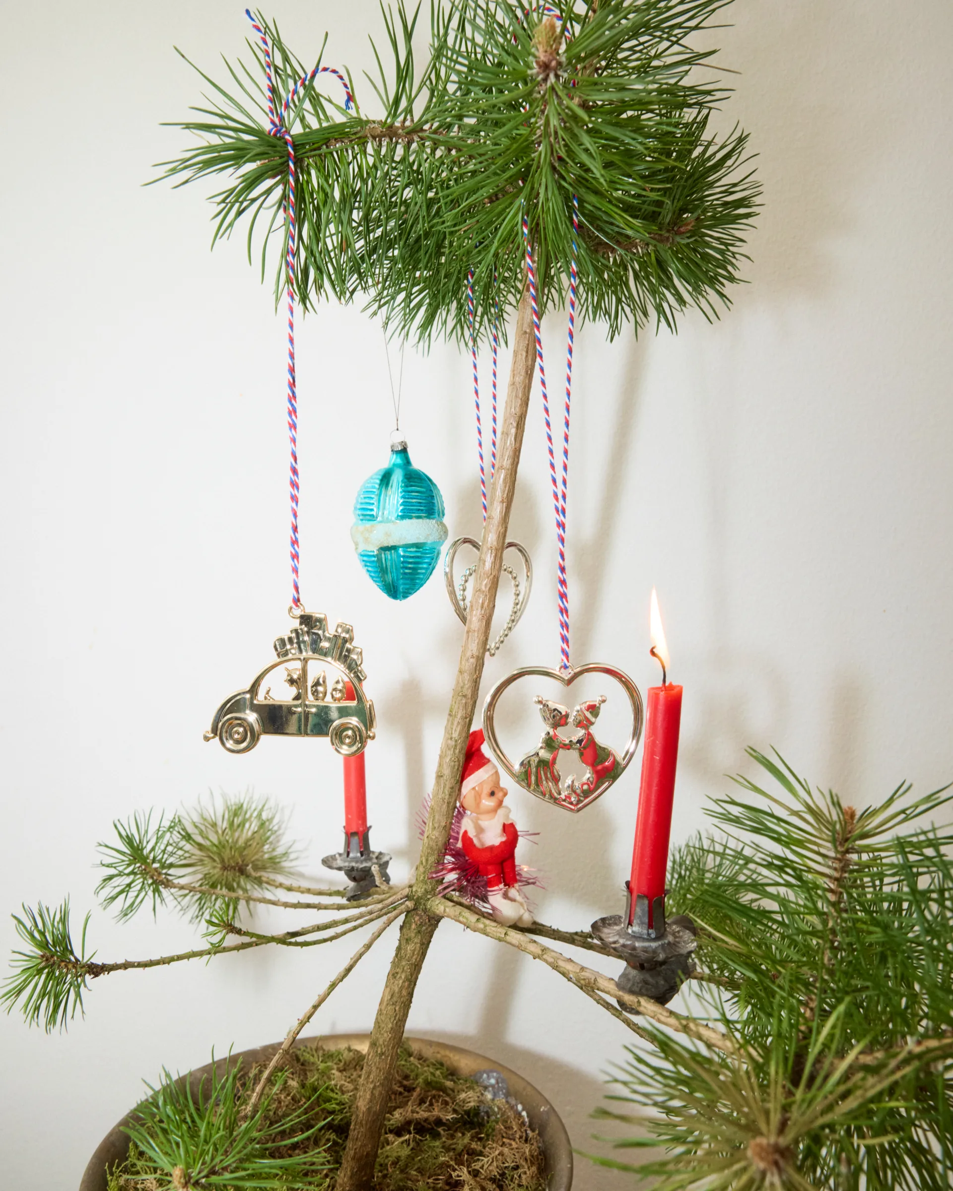 Karen Blixen julbil julhänge 6,5 cm, Försilvrad Rosendahl