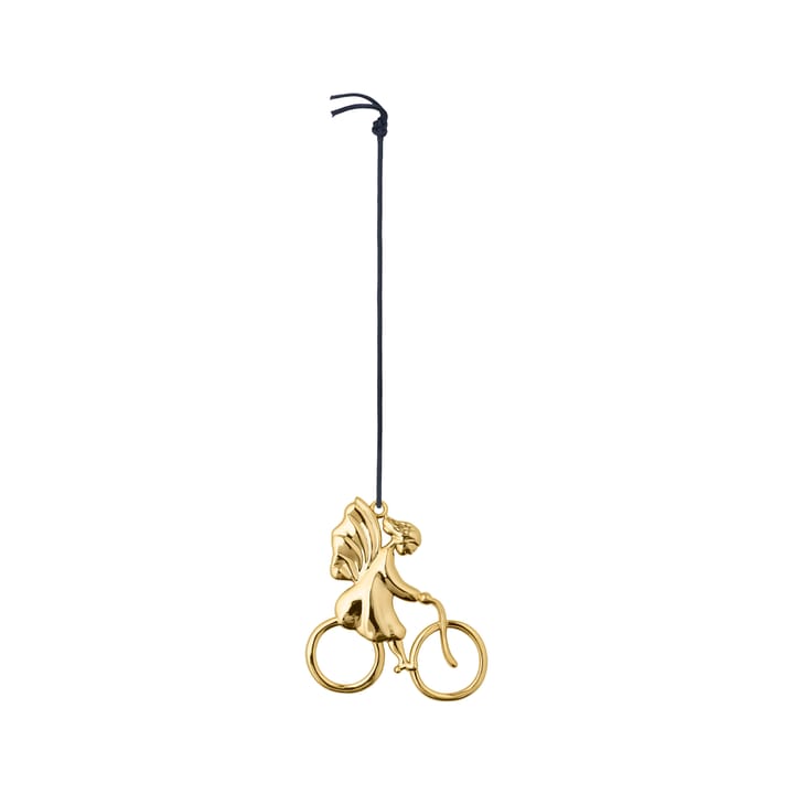 Karen Blixen julhänge Ängel på cykel - Guld - Rosendahl