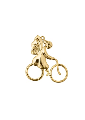 Karen Blixen julhänge Ängel på cykel - Guld - Rosendahl
