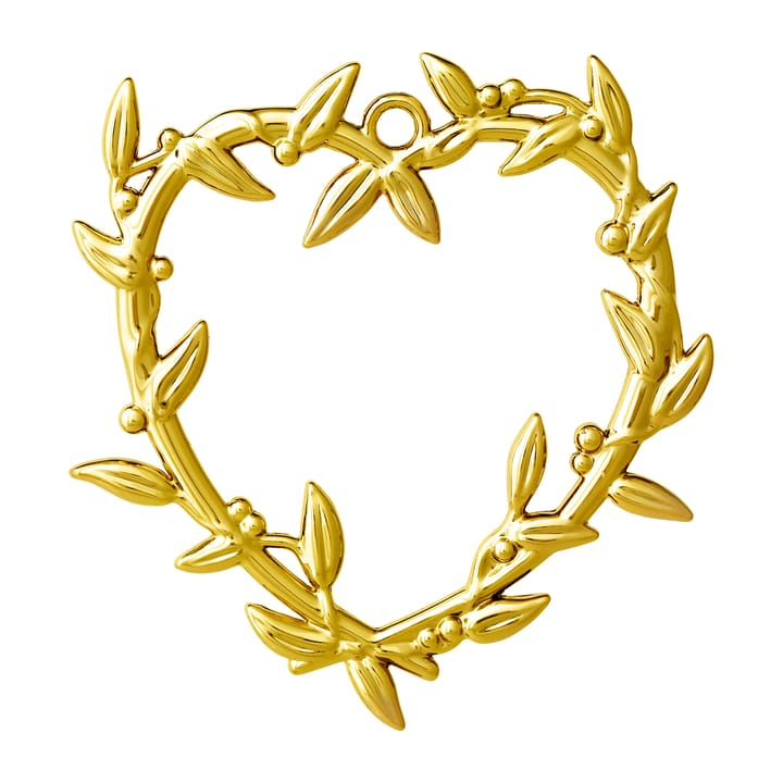 Karen Blixen mistel hjärta julhänge 7 cm - Förgylld - Rosendahl