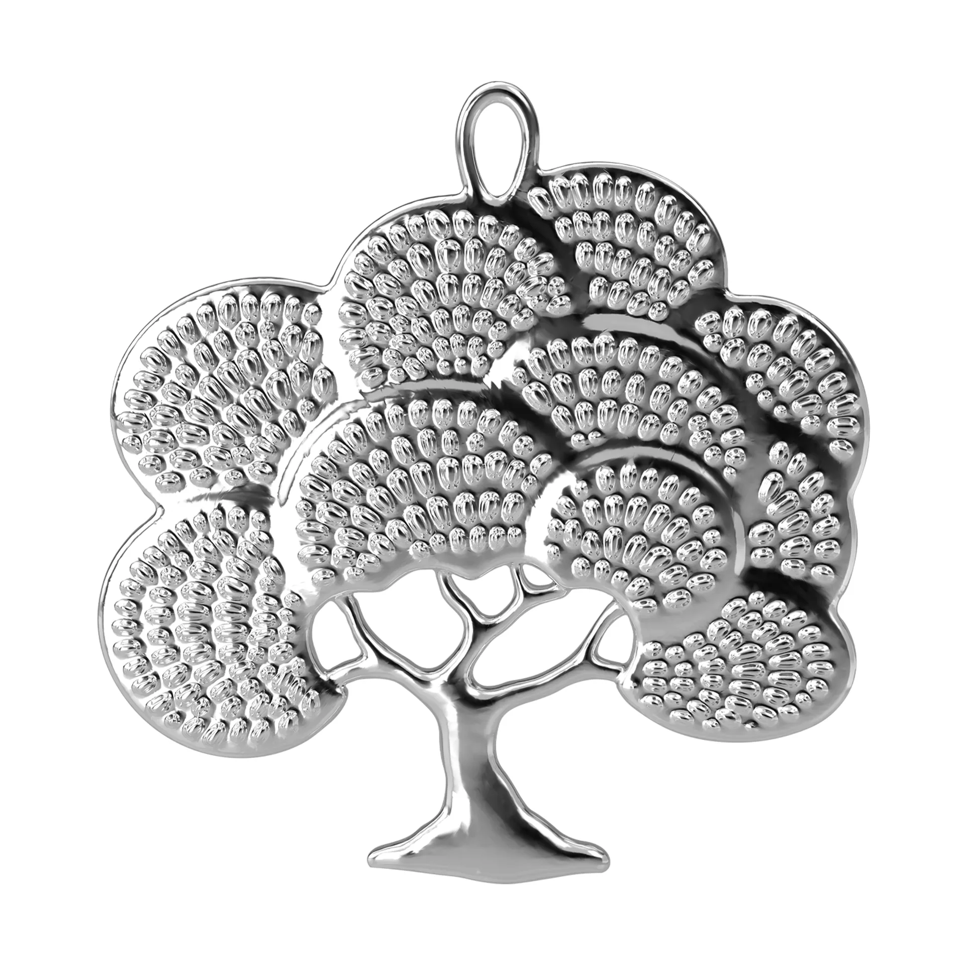 Karen Blixen oak dekorationshänge, Försilvrad, 6 cm Rosendahl