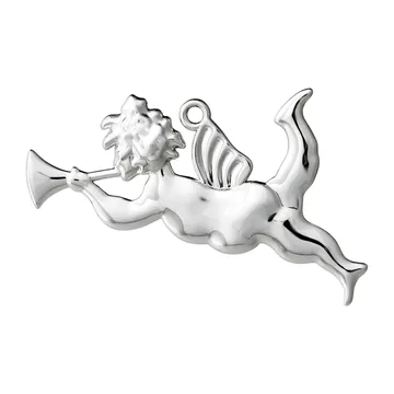 Karen Blixen trumpet ängel julhänge 6,5 cm - Försilvrad - Rosendahl