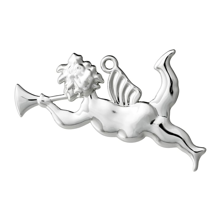Karen Blixen trumpet ängel julhänge 6,5 cm - Försilvrad - Rosendahl