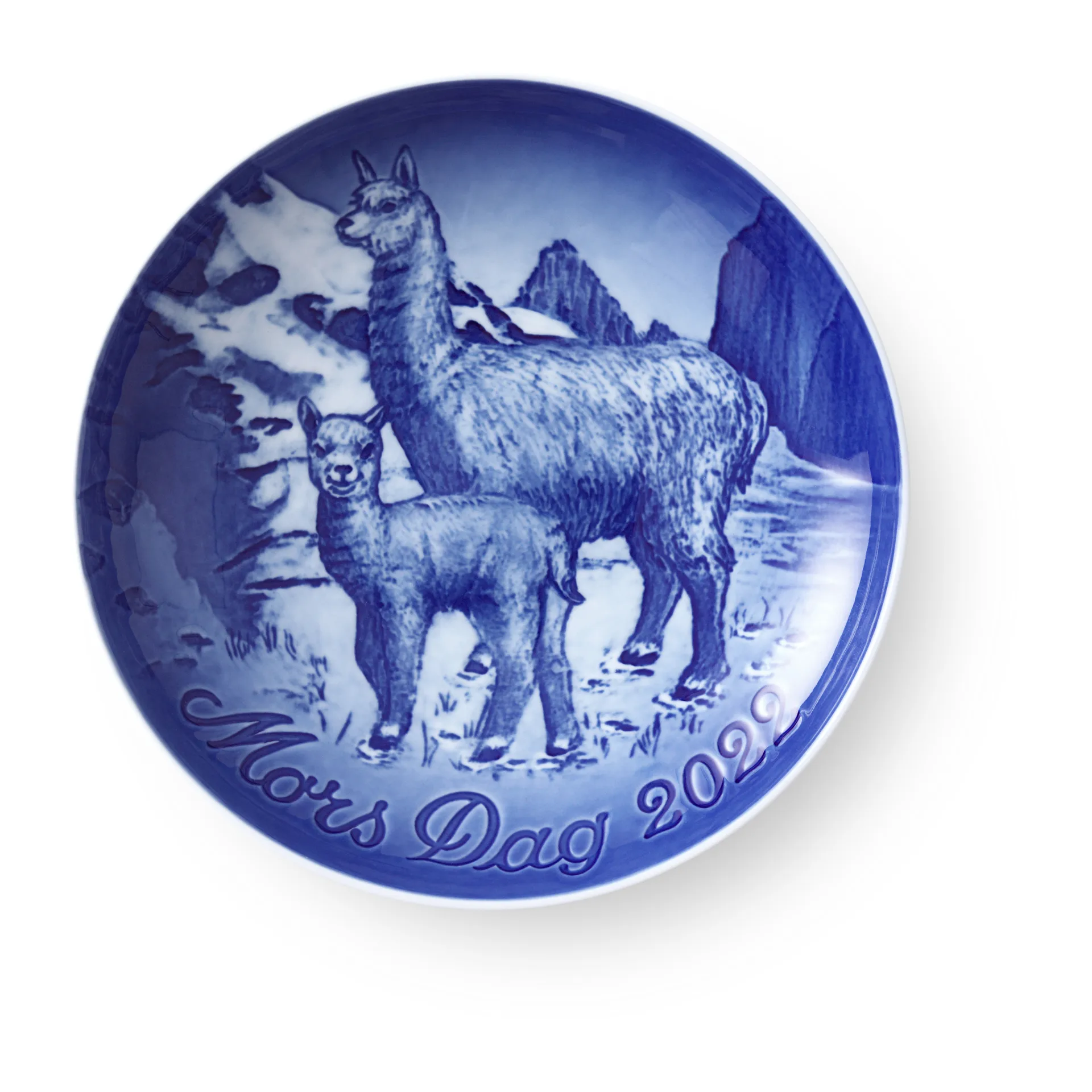 Bing och Grøndahl morsdagstallrik 2022, vit Royal Copenhagen