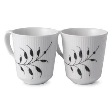 Black Fluted Mega kopp 2-pack - 37 cl - Royal Copenhagen