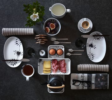 Black Fluted Mega rektangulärt fat - 36 cm - Royal Copenhagen