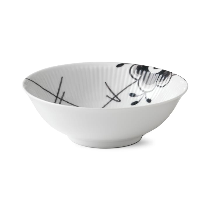 Black Fluted Mega skål - Ø 16 cm - Royal Copenhagen