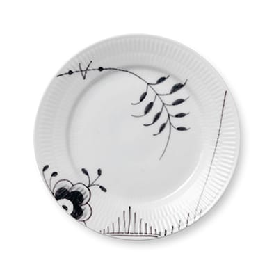 Black Fluted Mega tallrik 2, Ø 19 cm Royal Copenhagen