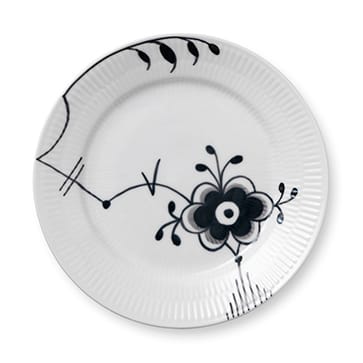 Black Fluted Mega tallrik 6, Ø 19 cm Royal Copenhagen