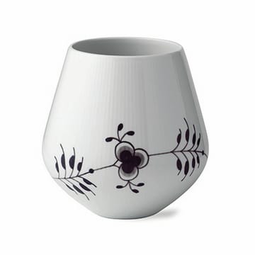 Black Fluted Mega vas - 20,5 cm - Royal Copenhagen