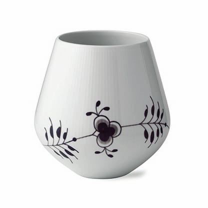 Black Fluted Mega vas, 20,5 cm Royal Copenhagen