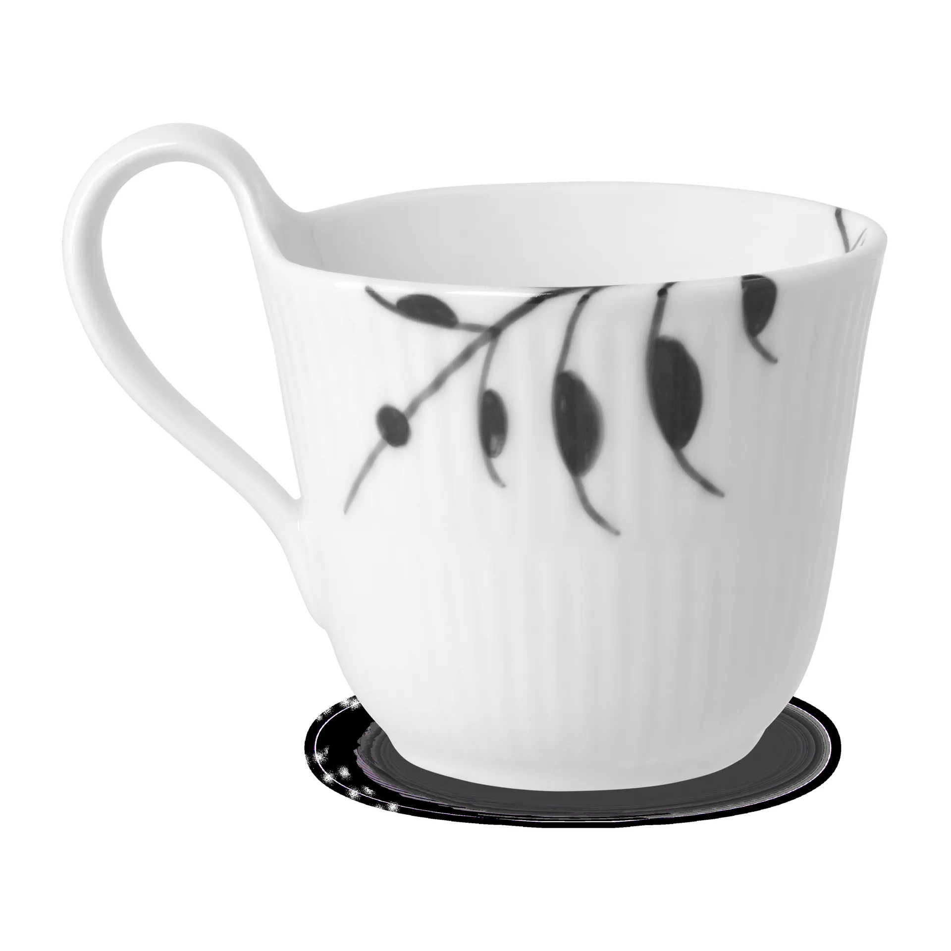 Black Mega mugg med högt handtag, 24cl Royal Copenhagen