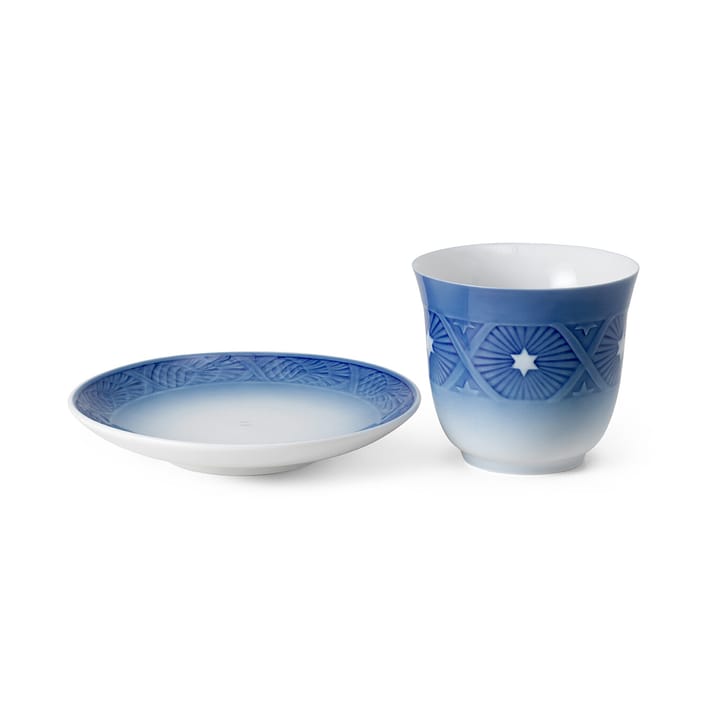 Blue Collectibles 2023 mugg 26 cl & fat Ø15,5 cm - Blå-vit - Royal Copenhagen