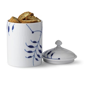Blue Fluted Mega burk med lock - 16 cm - Royal Copenhagen