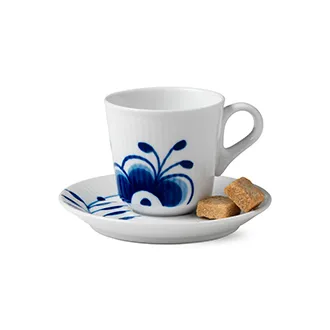 Blue Fluted Mega espressokopp, 9 cl Royal Copenhagen