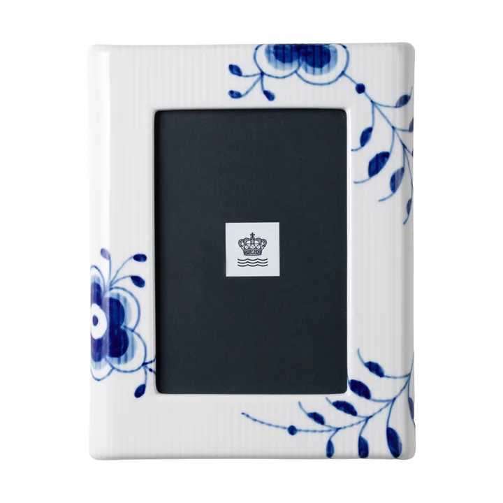 Blue Fluted Mega fotoram 16,5x21 cm - White-blue - Royal Copenhagen