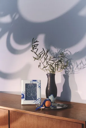 Blue Fluted Mega fotoram 16,5x21 cm - White-blue - Royal Copenhagen