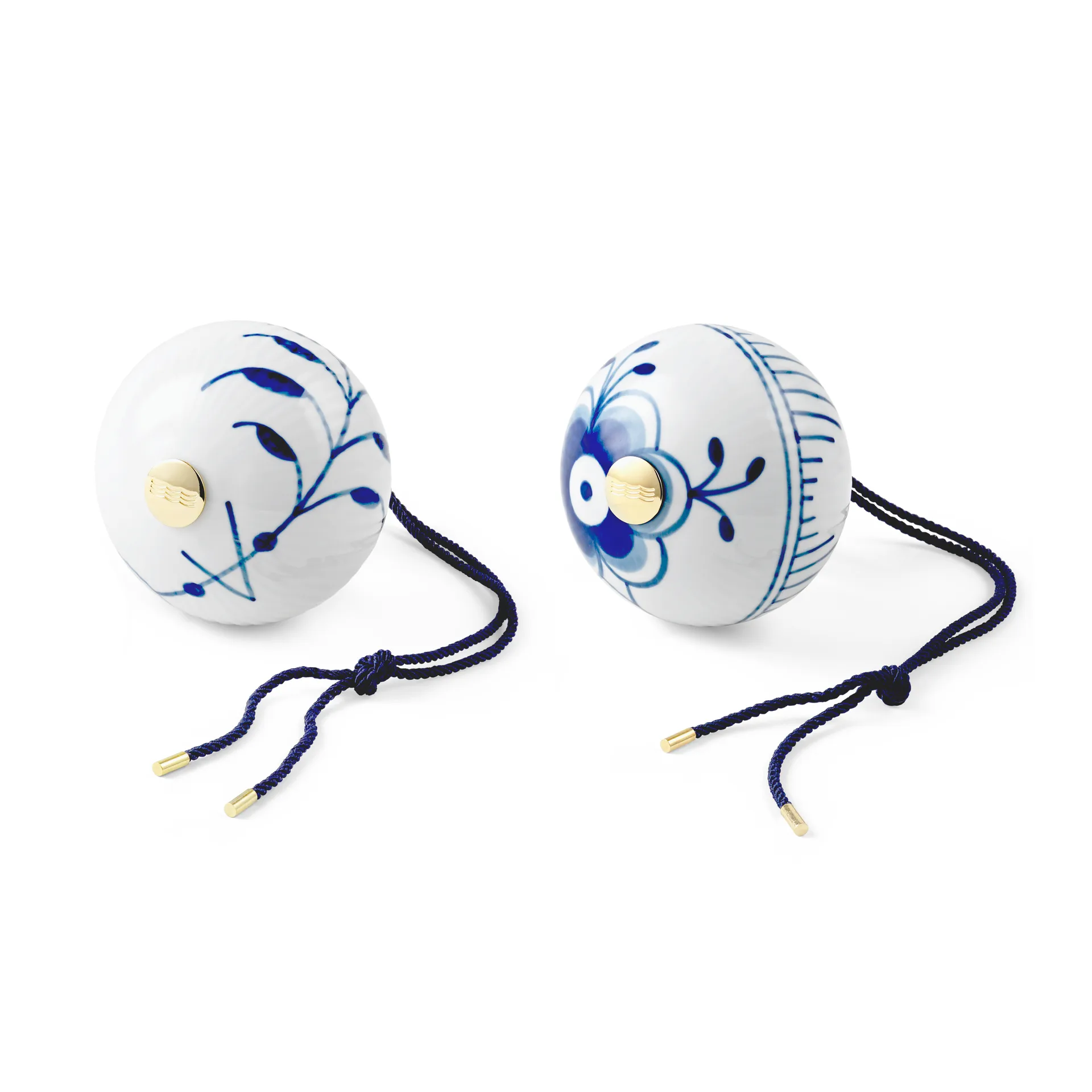 Blue Fluted Mega julkula 2 delar, Ø9,5 cm Royal Copenhagen