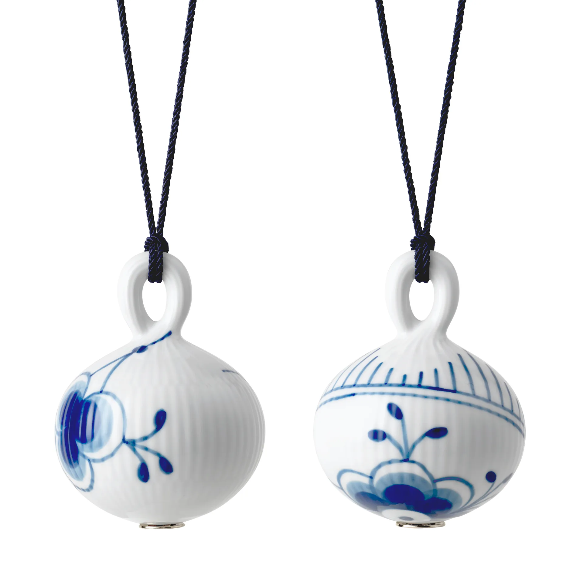 Blue Fluted Mega julkula 2 delar, Ø9,5 cm Royal Copenhagen