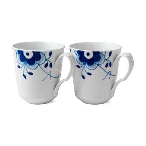 Blue Fluted Mega mugg 2-pack - 37 cl - Royal Copenhagen