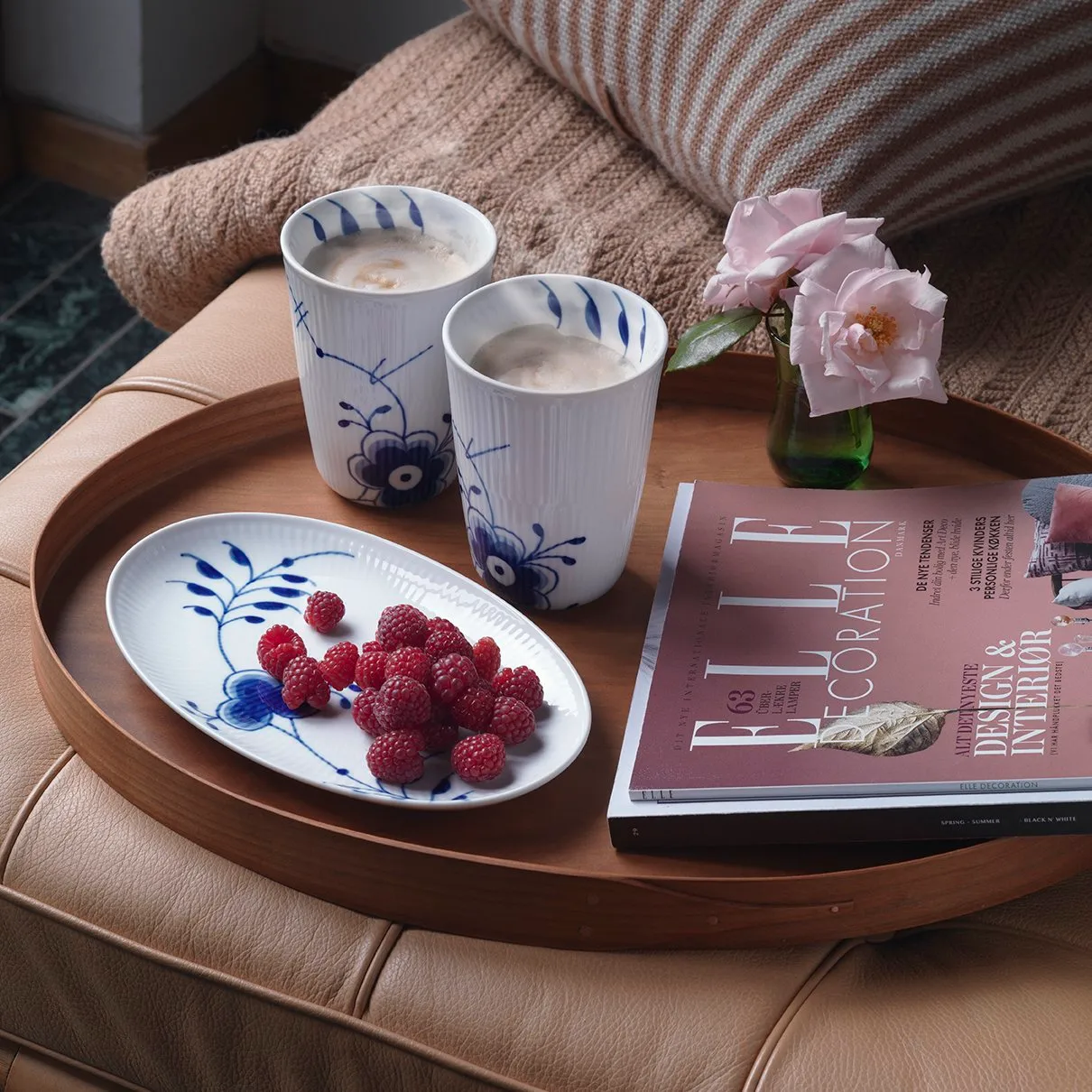 Blue Fluted Mega ovalt fat, Ø 23 cm Royal Copenhagen