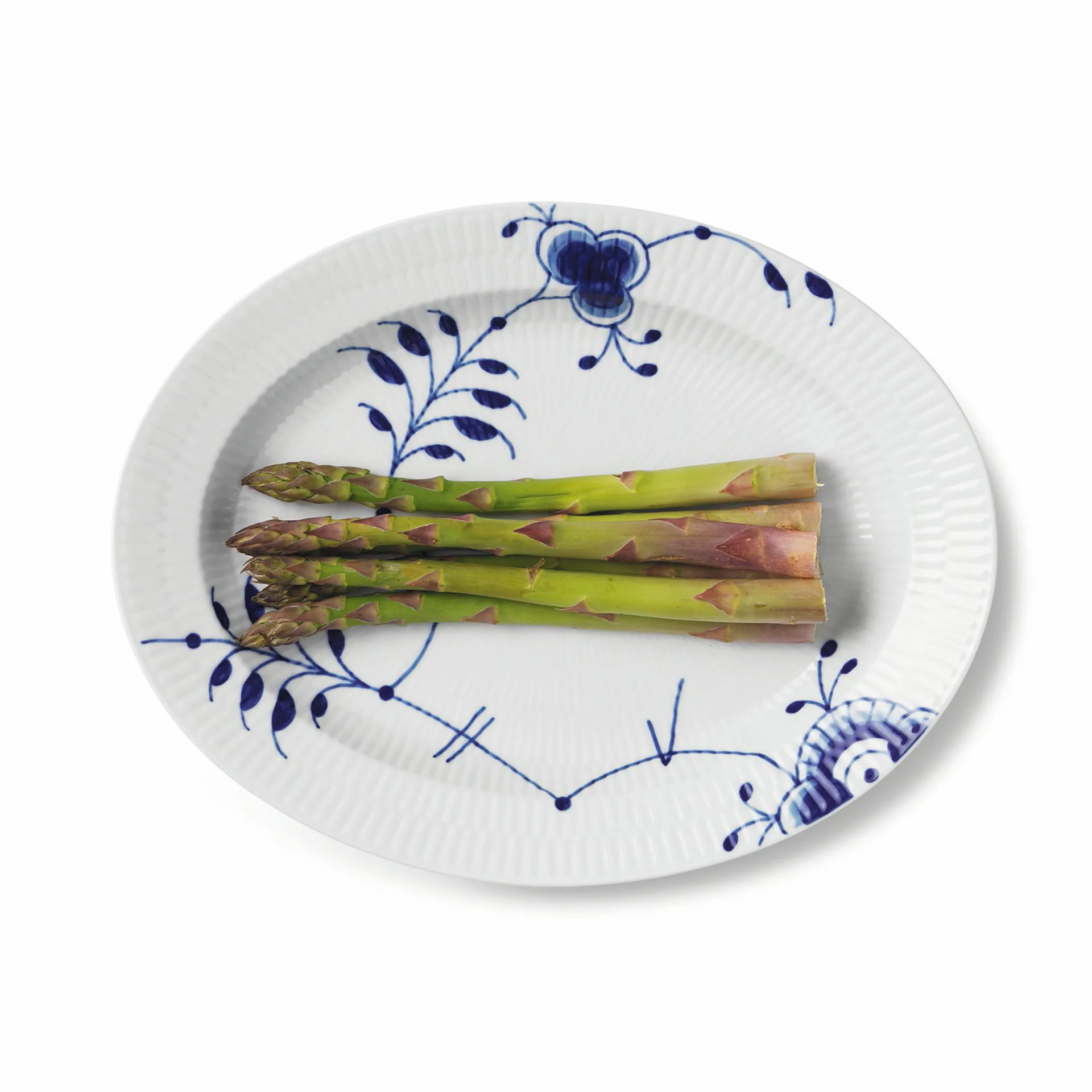 Blue Fluted Mega ovalt fat, 30,5 cm Royal Copenhagen