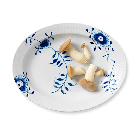 Blue Fluted Mega ovalt fat, Ø 36,5 cm Royal Copenhagen