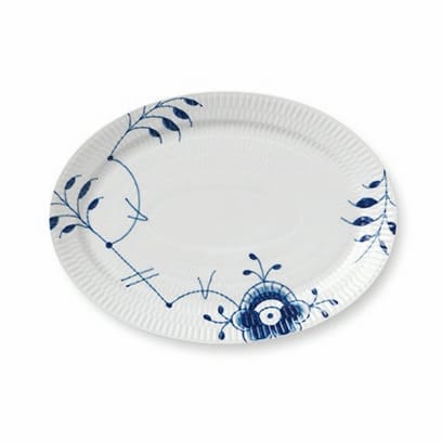 Blue Fluted Mega ovalt fat 7 - 28 cm - Royal Copenhagen