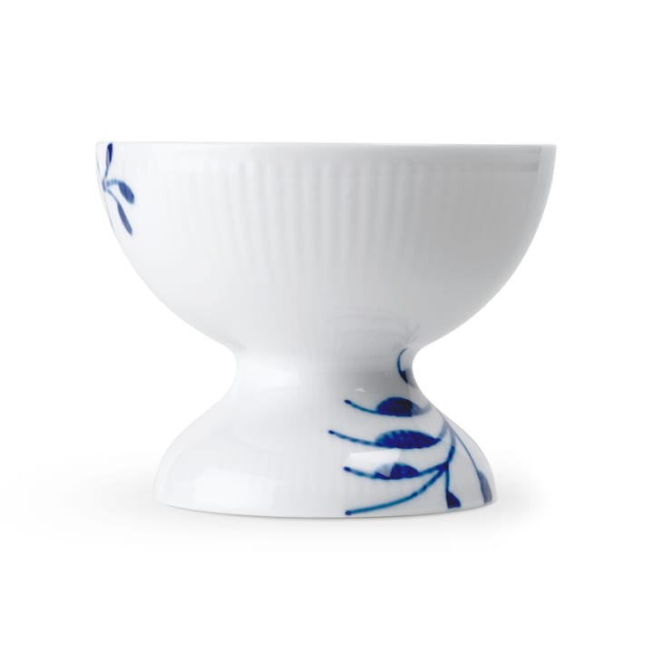 Blue Fluted Mega skål på fot 8 cm, Blå-vit Royal Copenhagen