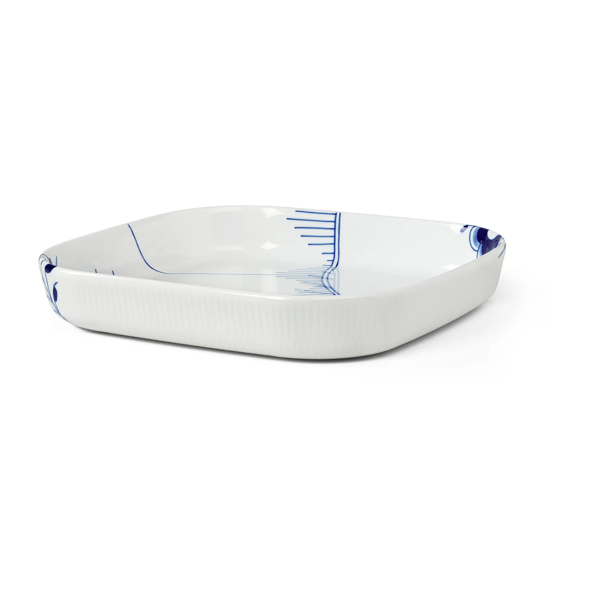 Blue Fluted Mega ugnsform fyrkantig, 30x30 cm Royal Copenhagen