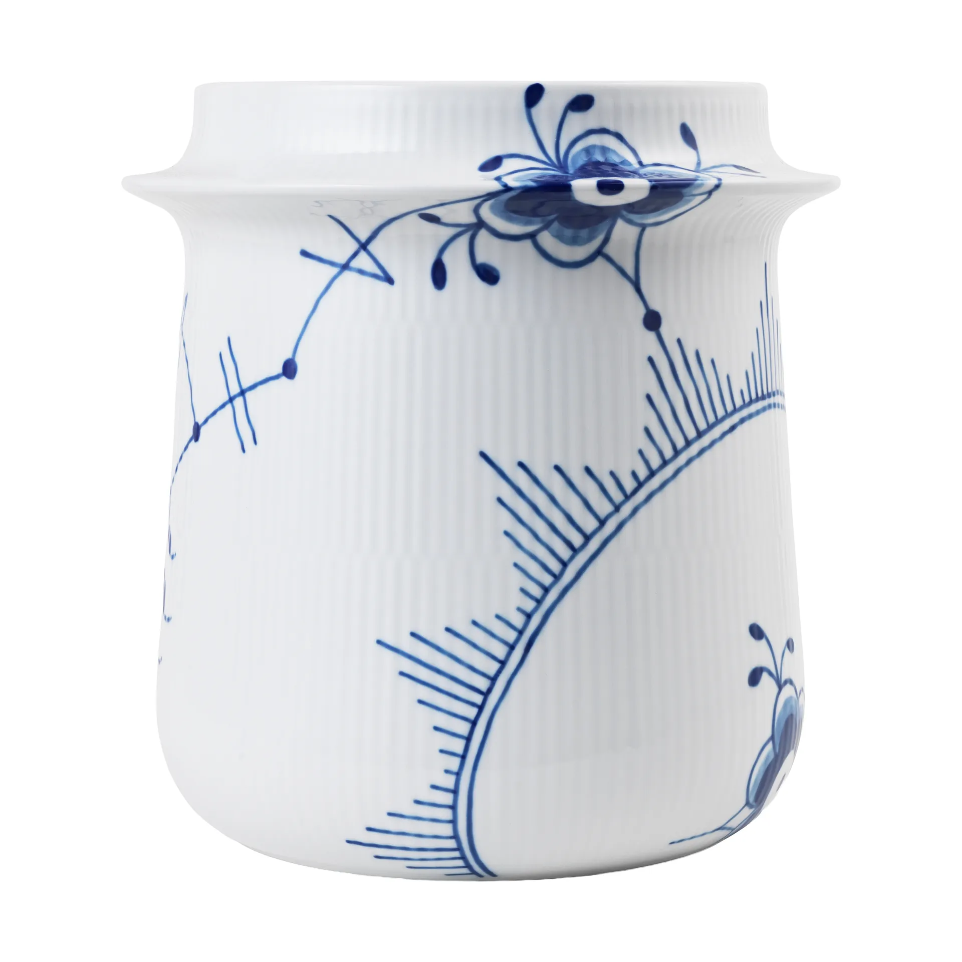 Blue Fluted Mega vinkylare 21,5 cm, White-blue Royal Copenhagen