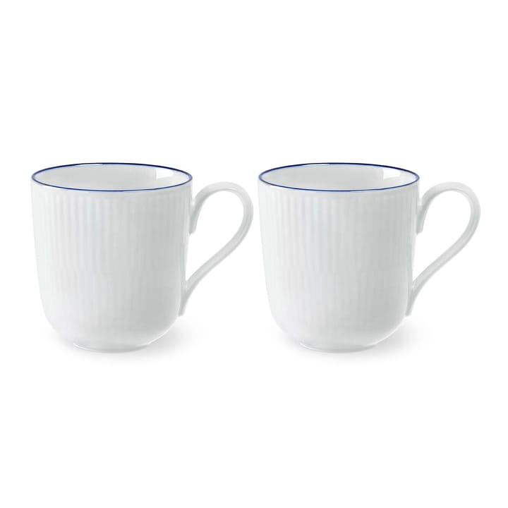 Blueline mugg 28 cl 2-pack - Vit-blå - Royal Copenhagen