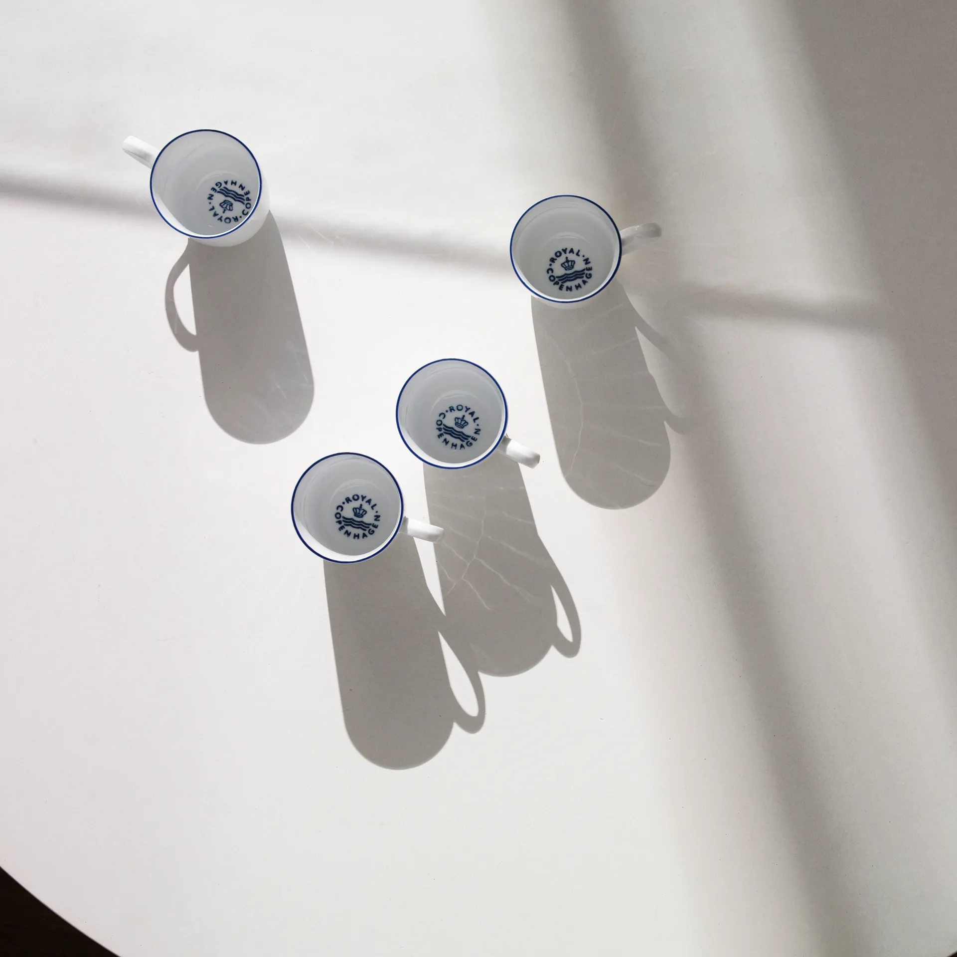 Blueline mugg 28 cl 2-pack, Vit-blå Royal Copenhagen