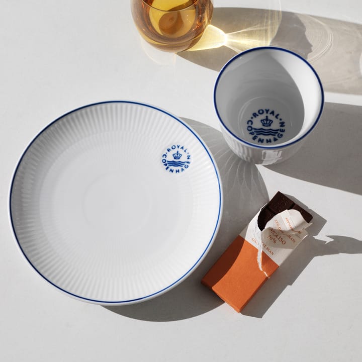 Blueline termomugg 26 cl - Vit-blå - Royal Copenhagen