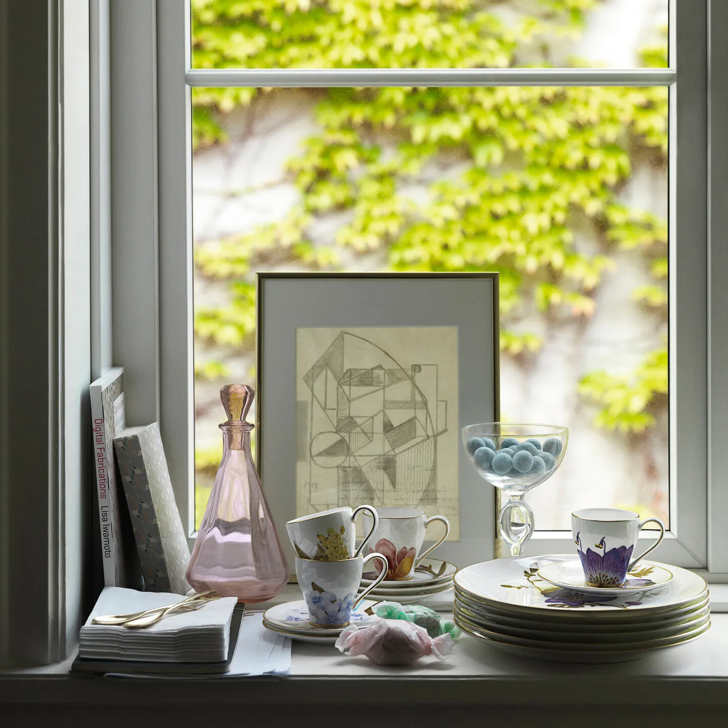 Flora espressokopp med fat 6-pack, 10 cl Royal Copenhagen