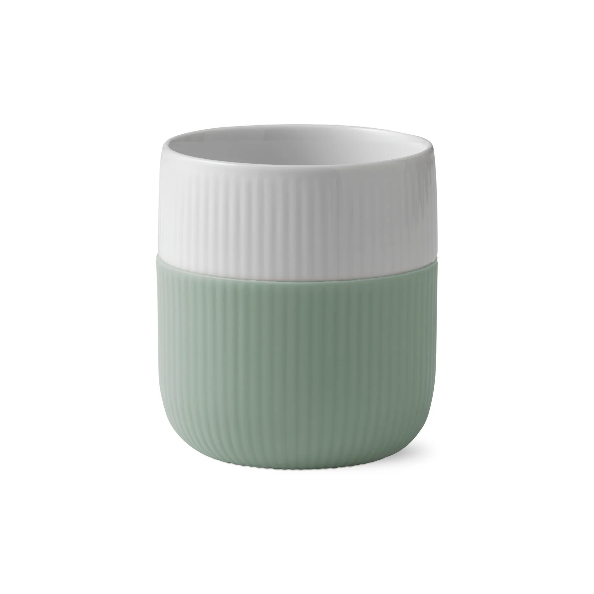 Fluted Contrast mugg, Lichen Royal Copenhagen