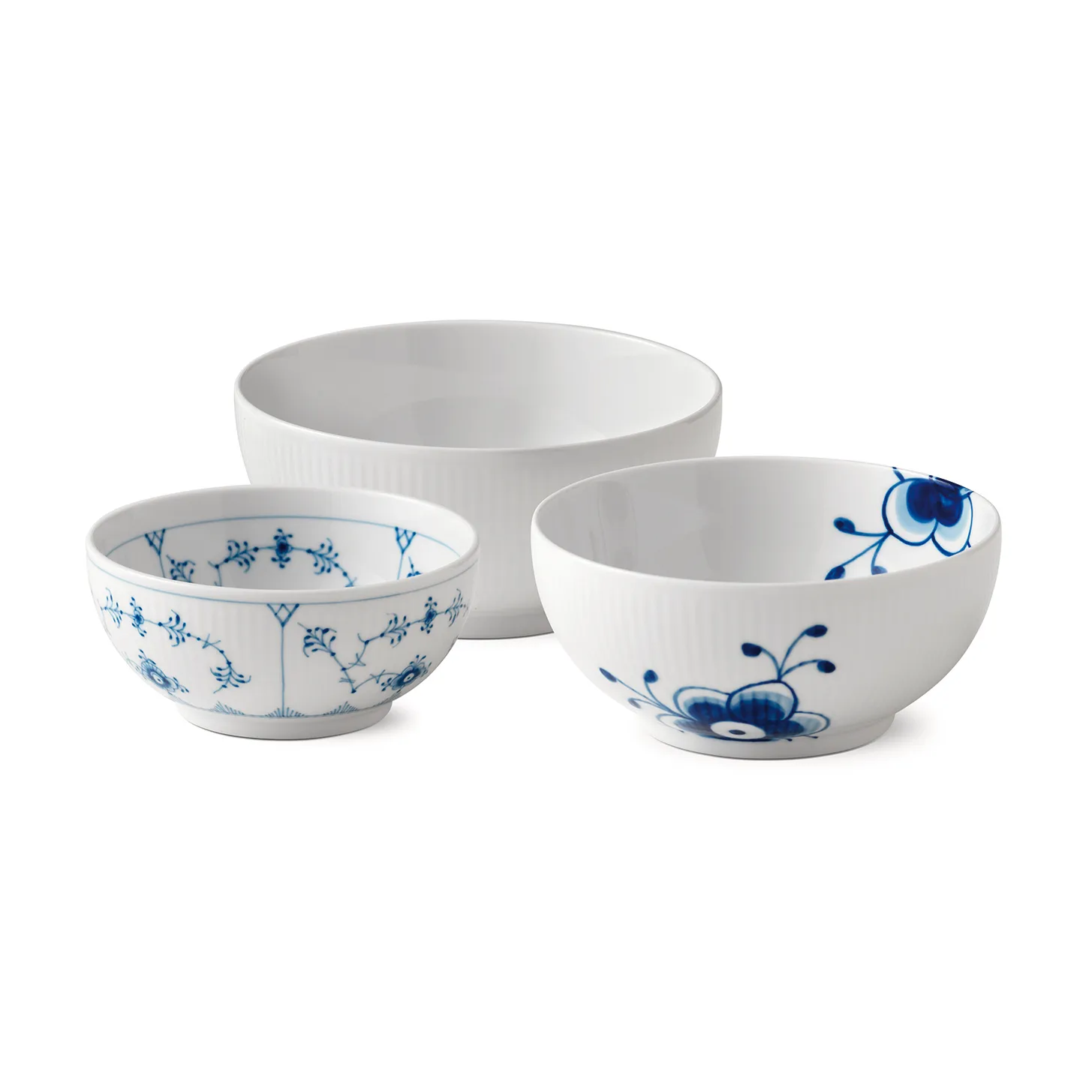 History Mix skålar 3-pack, Set 1 (47 cl-73 cl-110 cl) Royal Copenhagen