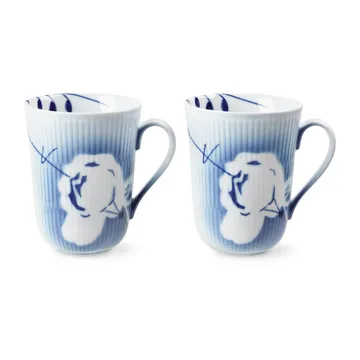 Mega Rose mugg 2-pack - 33 cl - Royal Copenhagen