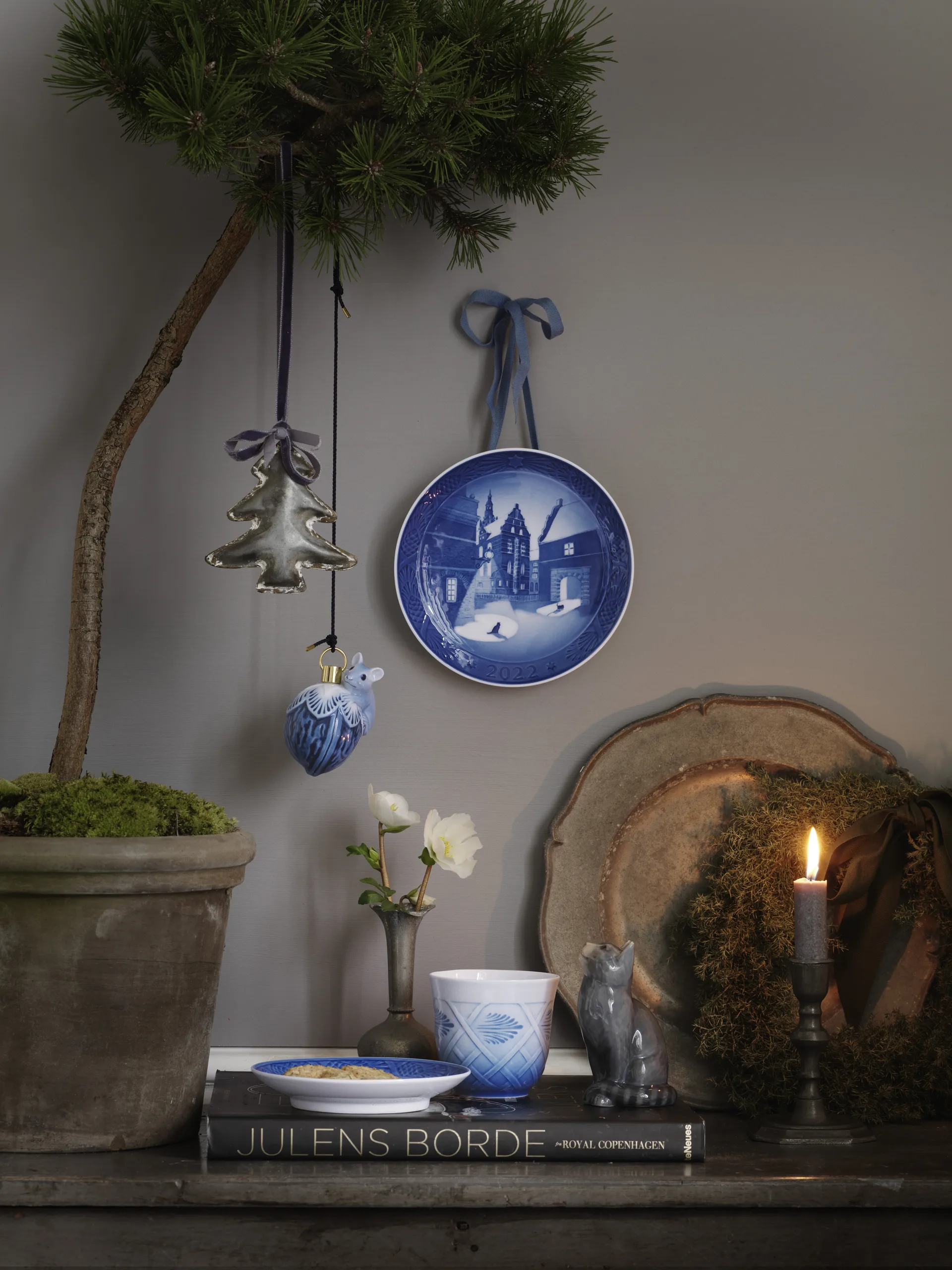 Mugg och tallrik 2022, vit Royal Copenhagen