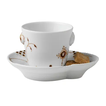 Multicoloured Elements mocca espressokopp och fat - 10 cl - Royal Copenhagen