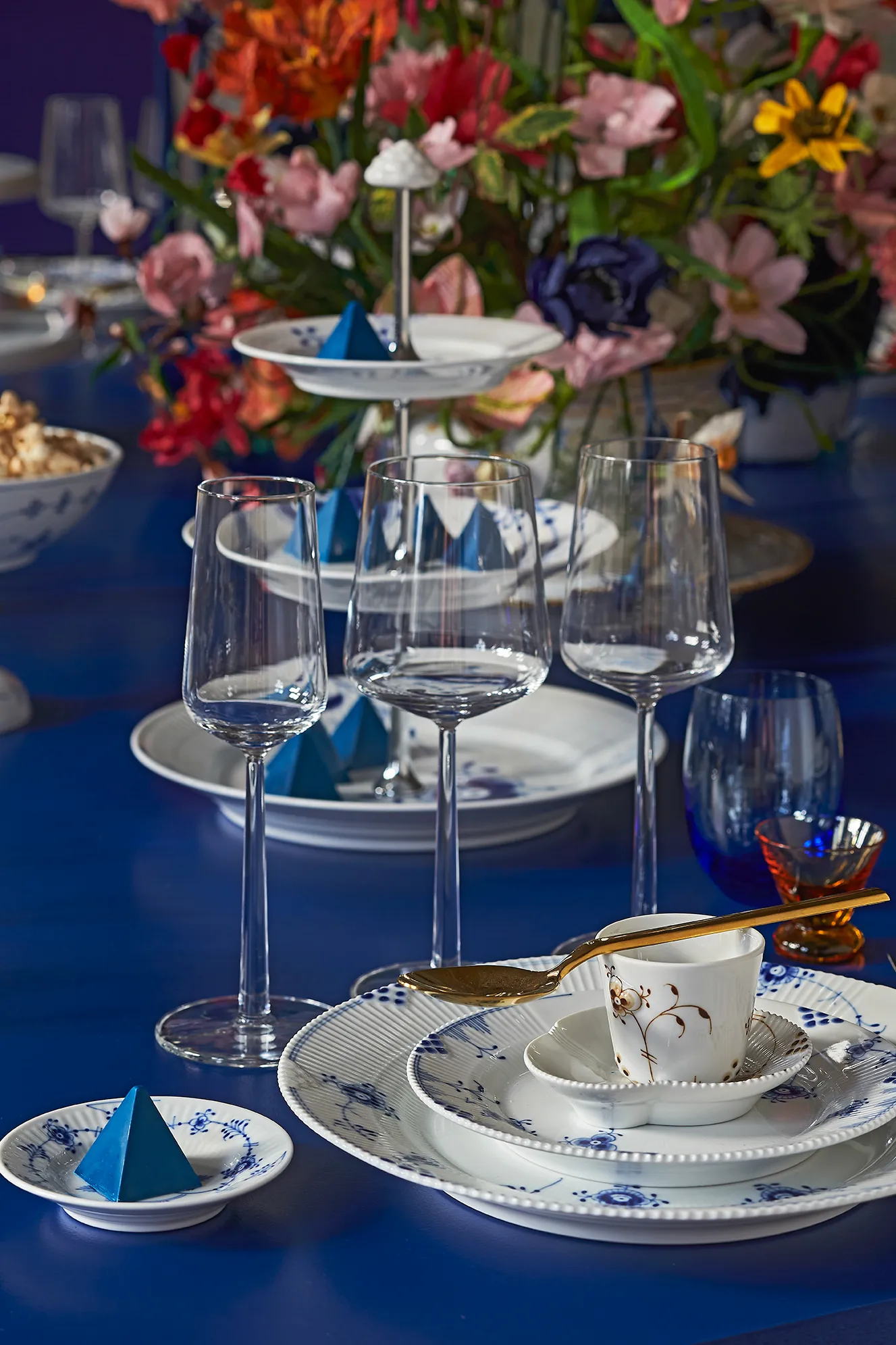 Multicoloured Elements mocca espressokopp och fat, 10 cl Royal Copenhagen