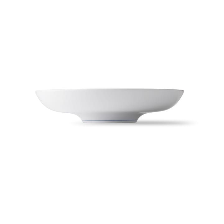 Musselmalet räfflat skål Ø34 cm - Vit-blå - Royal Copenhagen