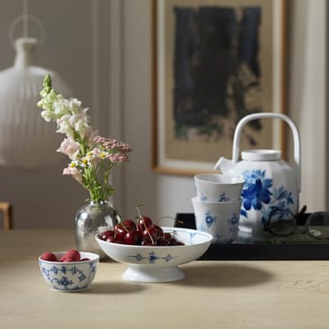 Musselmalet räfflat skål - Ø8,5 cm - Royal Copenhagen
