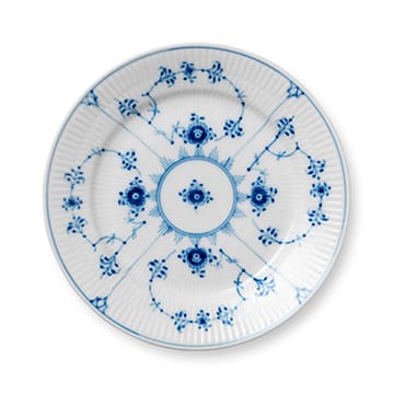 Musselmalet räfflat tallrik - Ø 19 cm - Royal Copenhagen