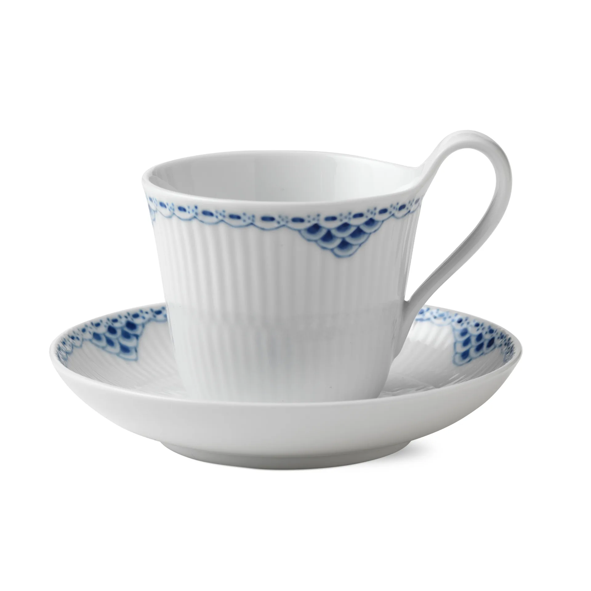 Princess kopp med fat, 25 cl-högt handtag Royal Copenhagen