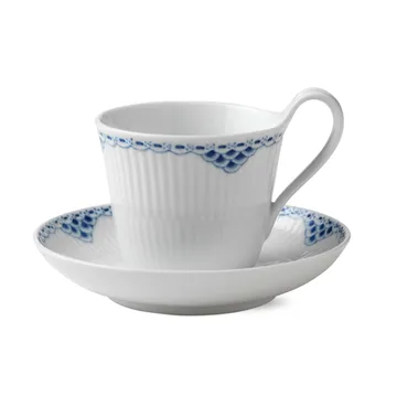 Princess kopp med fat - 25 cl-högt handtag - Royal Copenhagen