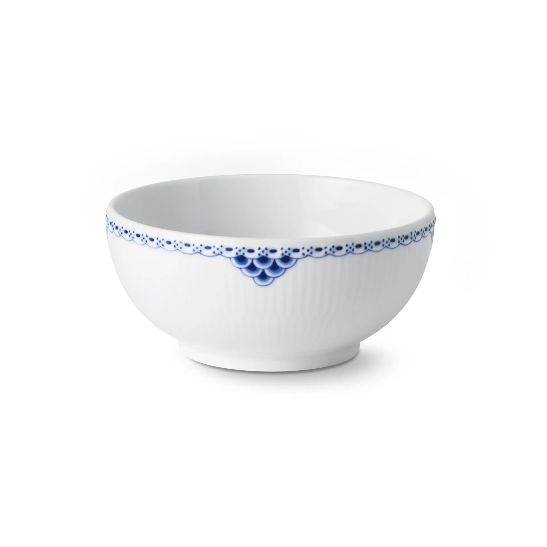 Princess skål 15 cm, Vit-blå Royal Copenhagen