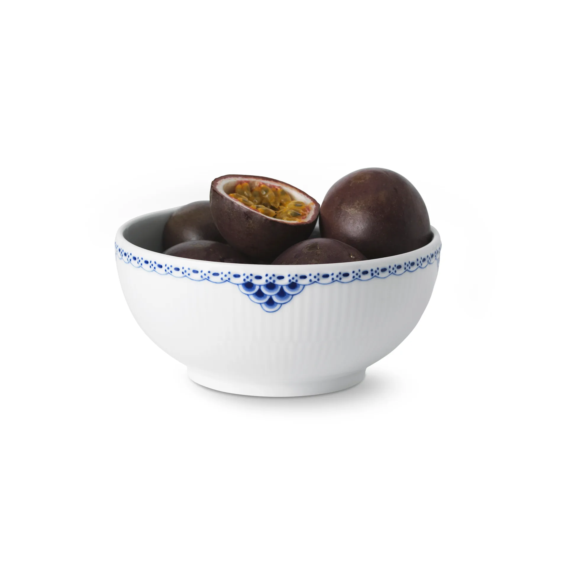 Princess skål 15 cm, Vit-blå Royal Copenhagen