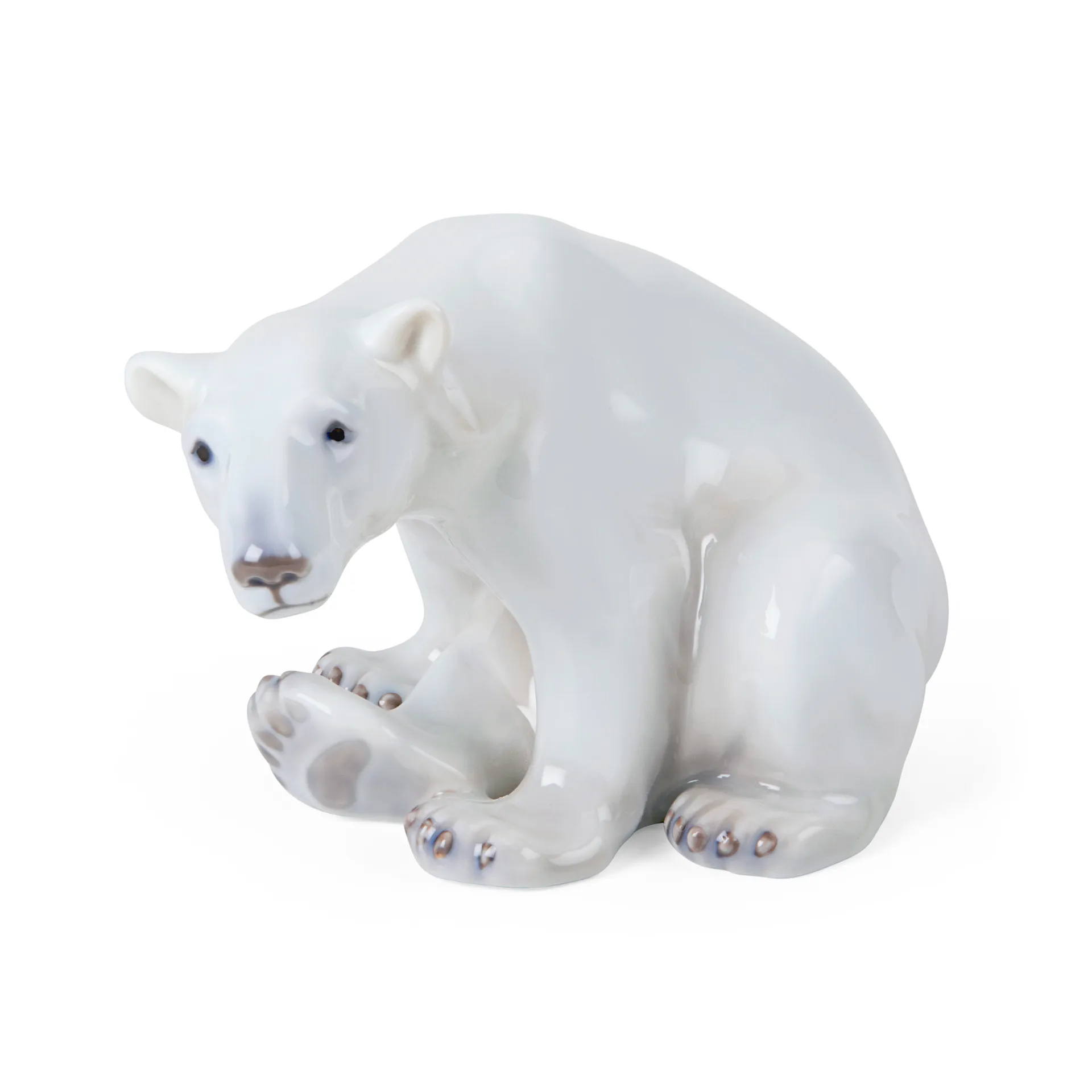 Royal Copenhagen dekoration sittande isbjörn, 12 cm Royal Copenhagen