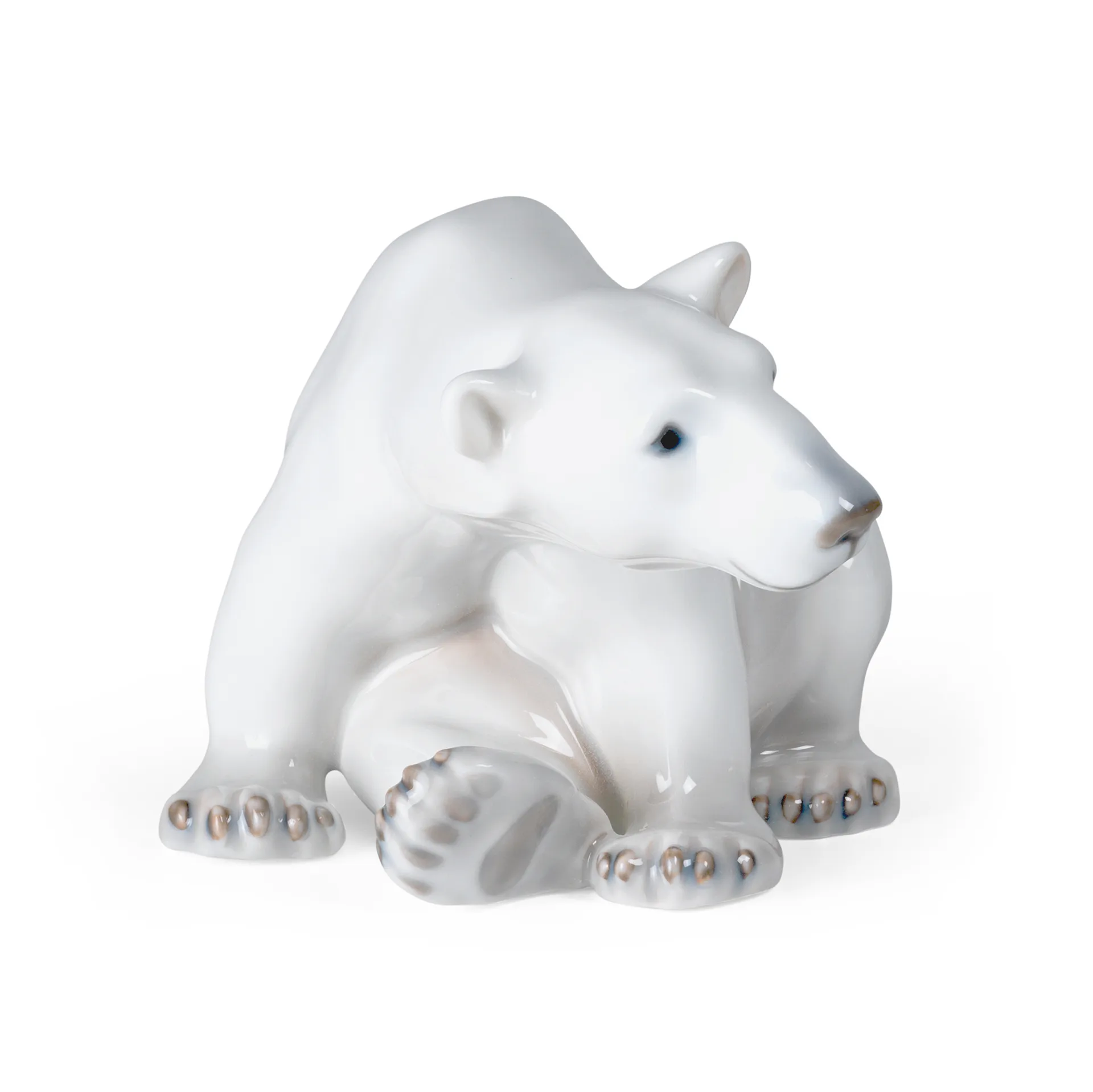 Royal Copenhagen dekoration sittande isbjörn, 12 cm Royal Copenhagen